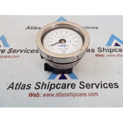TECK SKOTSELV LB.FT.X 1000 TORQUE GAUGE