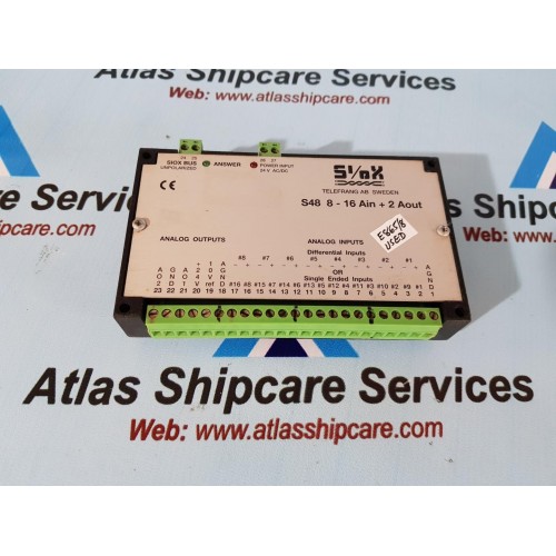 TELEFRANG S48 8-16 AIN + 2 AOUT ANALOG I/O MODULE