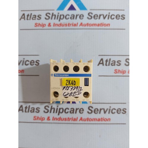 TELEMECANIQUE LADN04 AUXILIARY CONTACT BLOCK 10A 690V