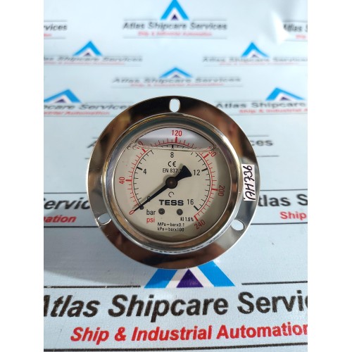 TESS EN 837.1 PRESSURE GAUGE 0 ~ 16 Bar