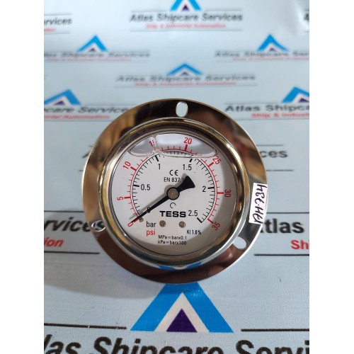 TESS EN 837.1 PRESSURE GAUGE 0 ~ 2.5 Bar