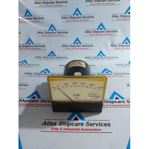 TOYO KEIKI ECF-12NB KILOWATT METER 100-0-1000 Kw