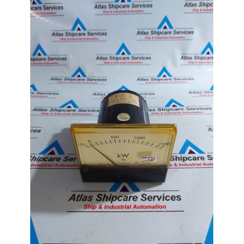 TOYO KEIKI ECF-12NB KILOWATT METER 150-0-1500 Kw