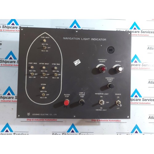 UZUSHIO ELECTRIC 1056 NAVIGATION LIGHT INDICATOR PANEL