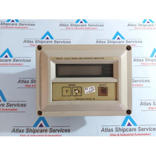 YOKOGAWA NAVITEC EMLOG LR221-F SPEED AND DISTANCE INDICATOR