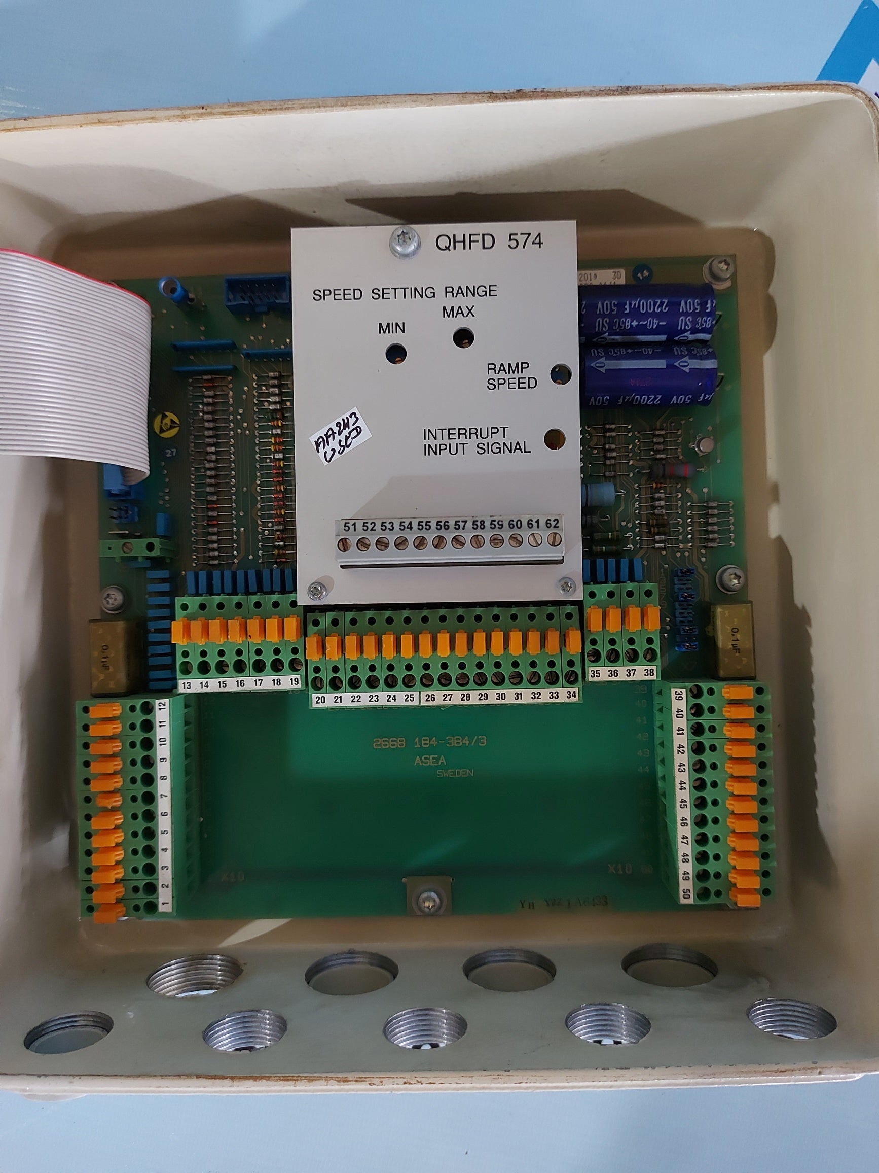 ASEA QHFD 111 SPEED GOVERNOR DEGO-II MAIN ENGINE