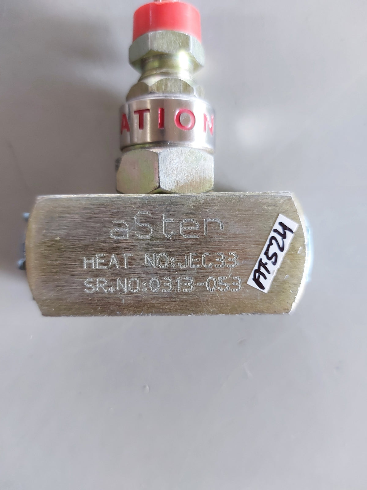 ASTER JEC33 ANGLE NEEDLE VALVE
