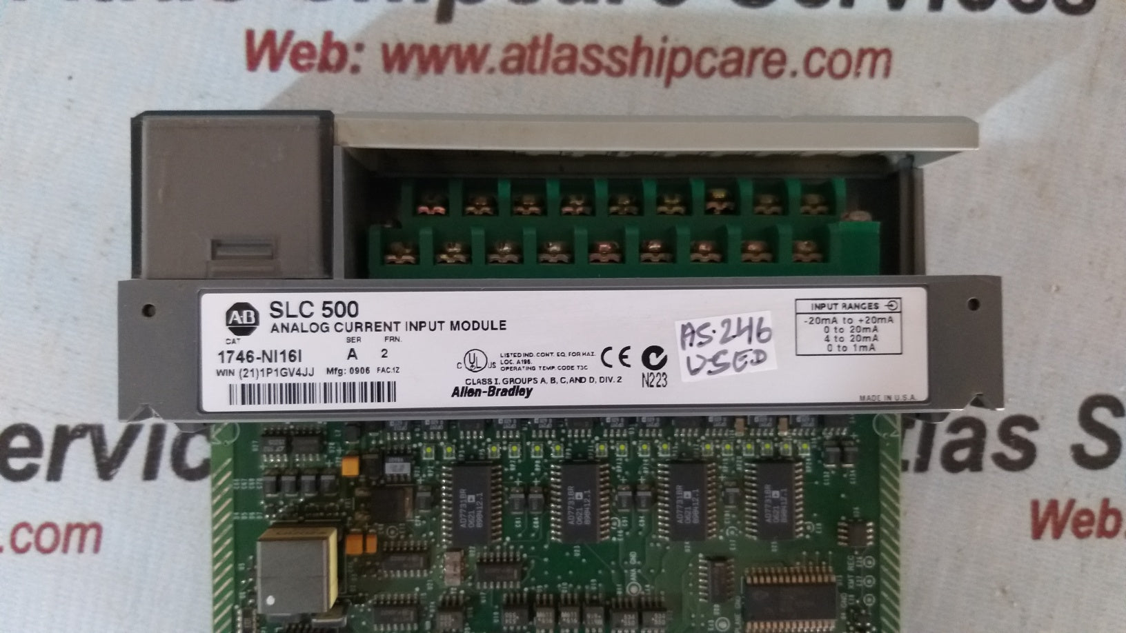 Allen-Bradley 1746-NI16I Ser.A SLC 500 Analog Current Input Module