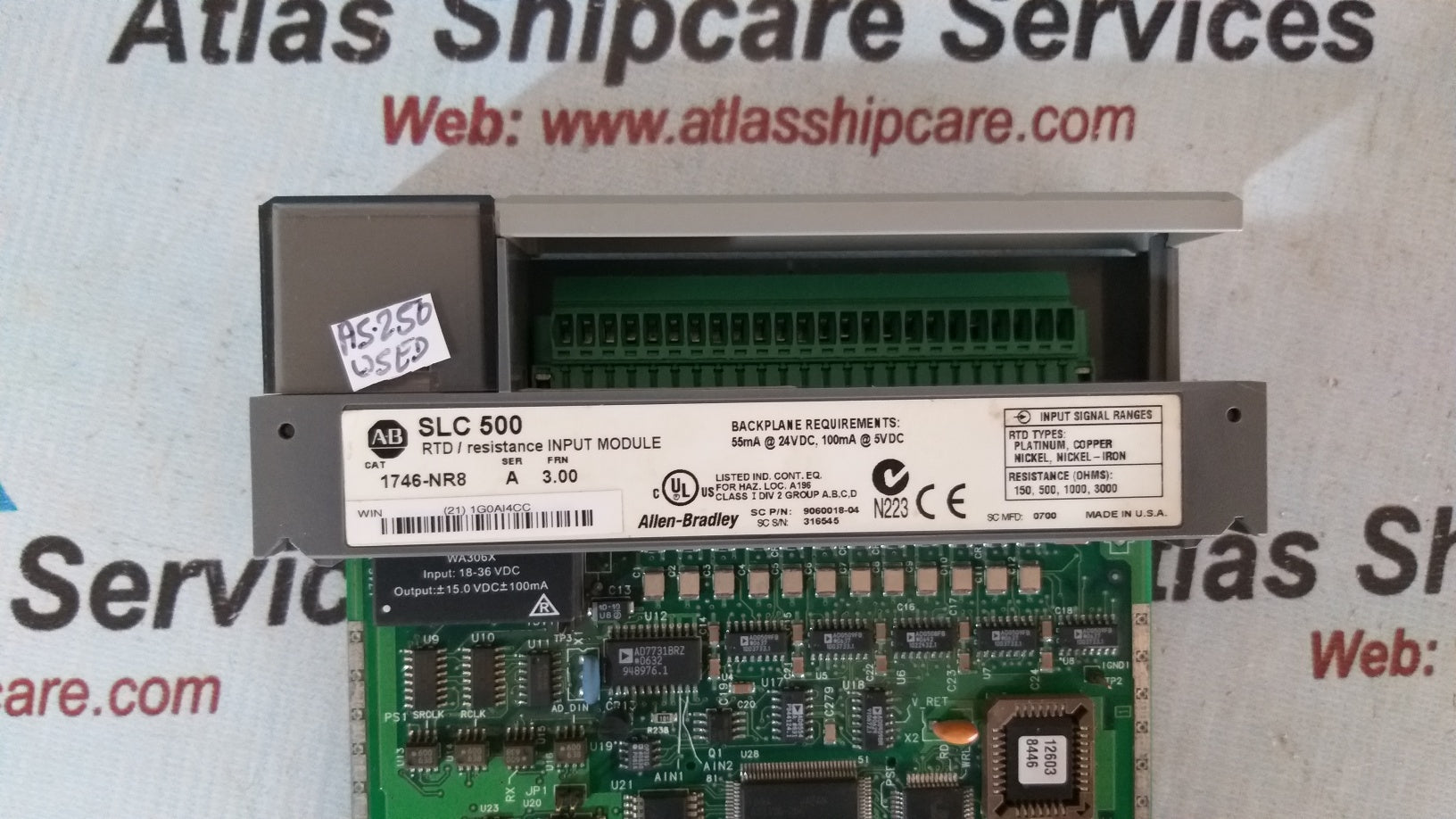 Allen-Bradley 1746-NR8 Slc 500 Rtd/Resistance Input Module&nbsp;Ser.A