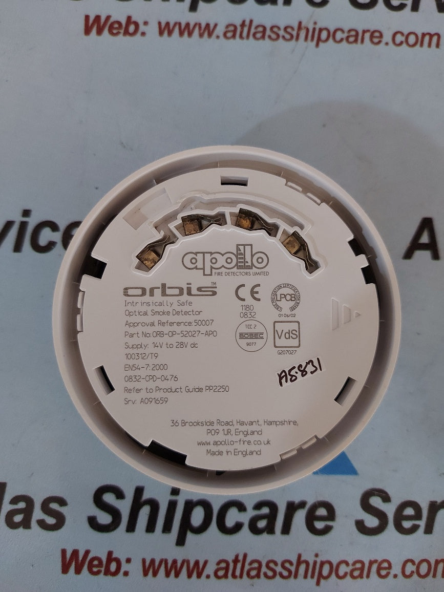 Apollo Orbis ORB-OP-52027-APO Intrinsically Safe Optical Smoke Detector