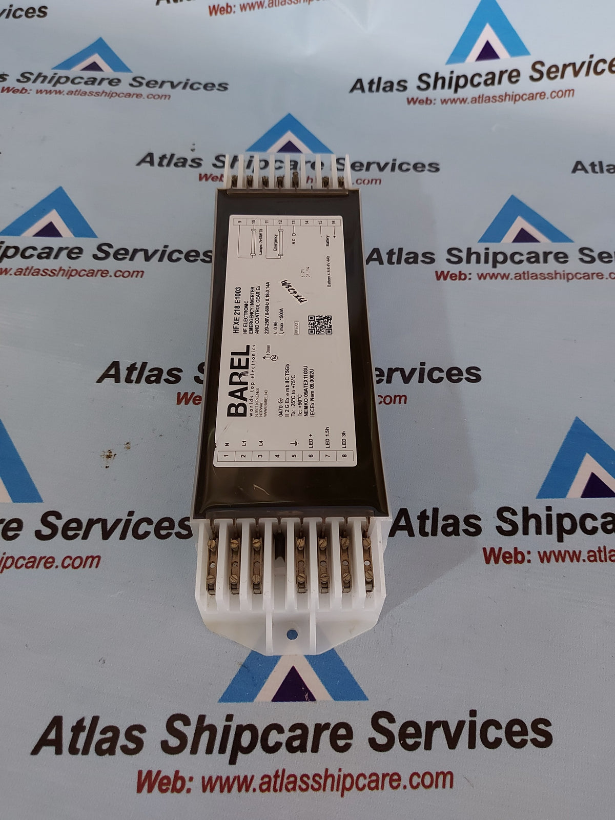 BAREL HFXE 218 E1003 HF ELECTRONIC EMERGENCY INVERTER CONTROL GEAR Ex