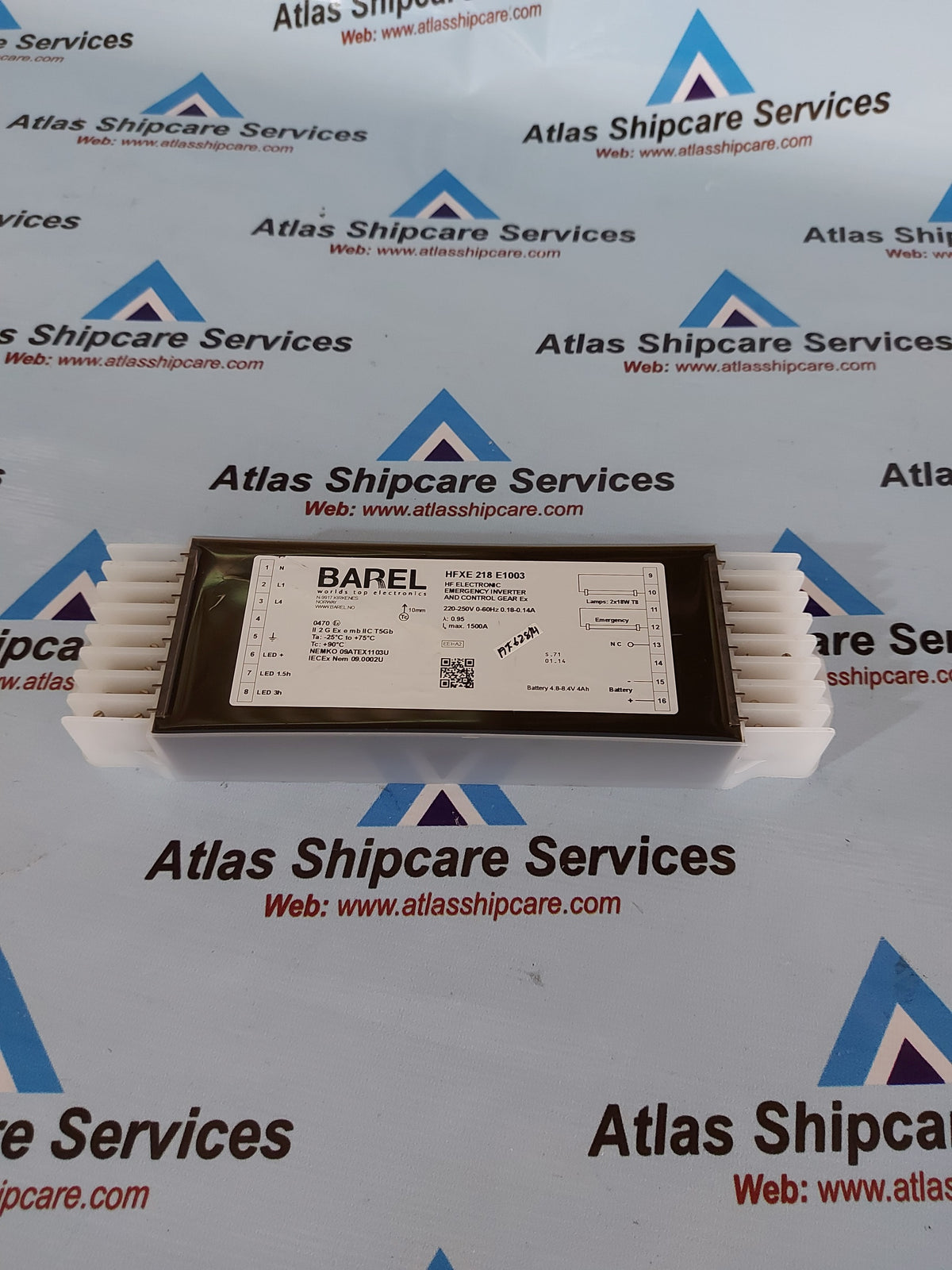 BAREL HFXE 218 E1003 HF ELECTRONIC EMERGENCY INVERTER CONTROL GEAR Ex