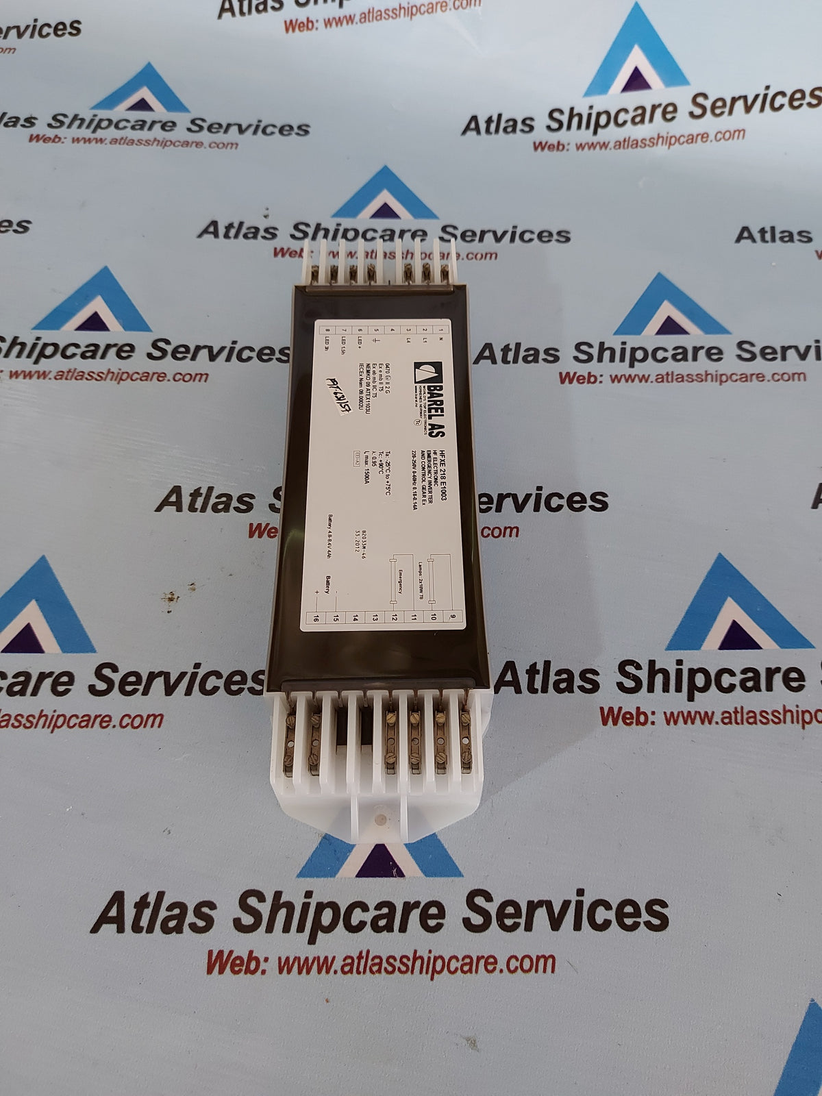 BAREL HFXE 218 E1003 HF ELECTRONIC EMERGENCY INVERTER CONTROL GEAR Ex