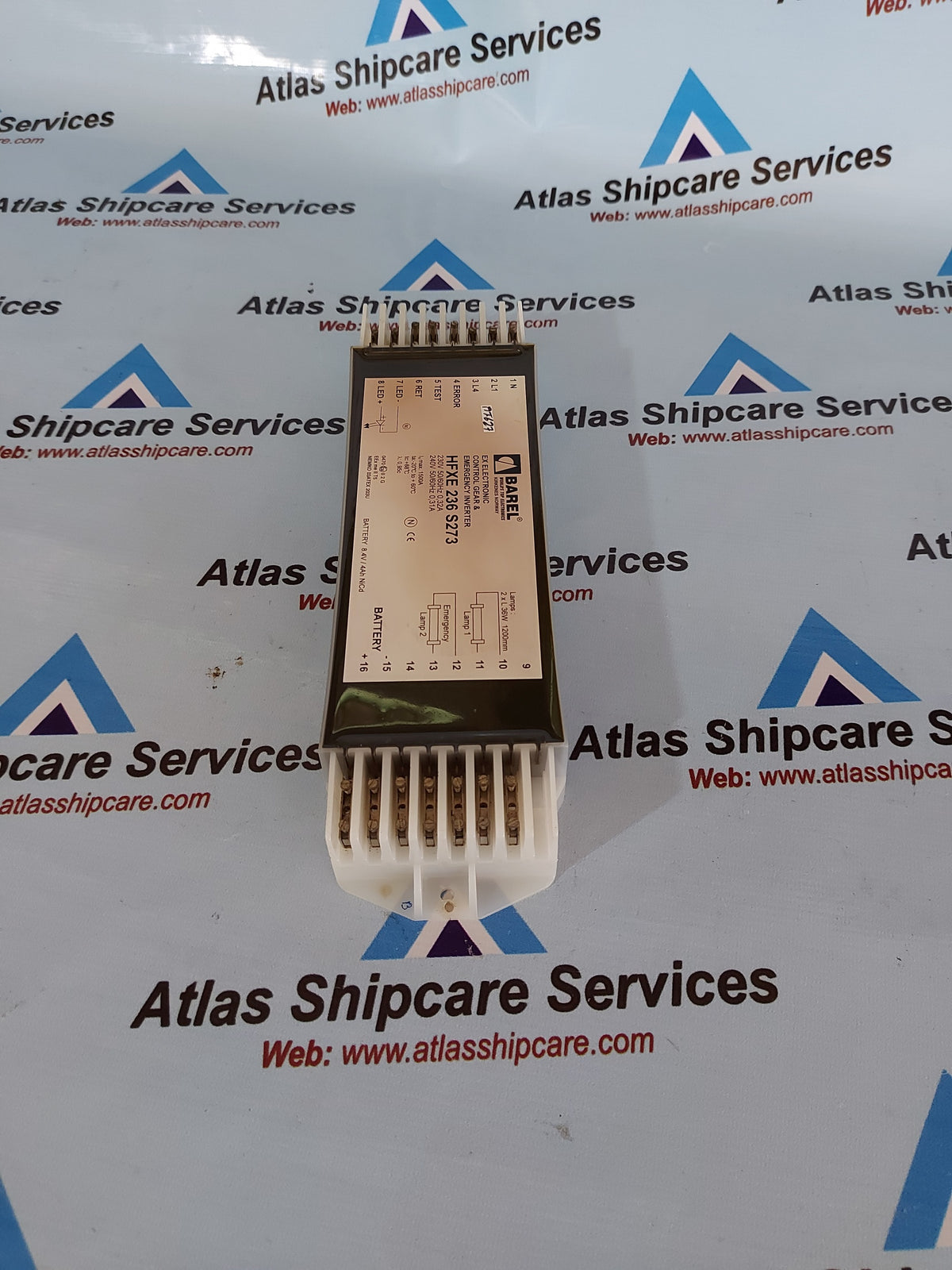 BAREL HFXE 236 S273 EX ELECTRONIC CONTROL GEAR & EMERGENCY INVERTER
