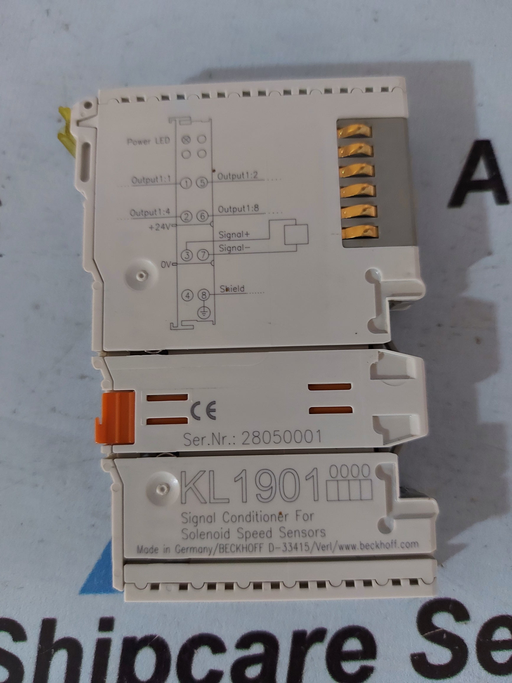 Beckhoff KL 1901 Signal Conditioner For Solenoid Speed Sensor