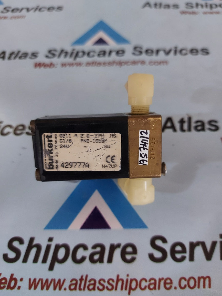 Burkert 0211 A 2,0 FPM MS Solenoid Valve