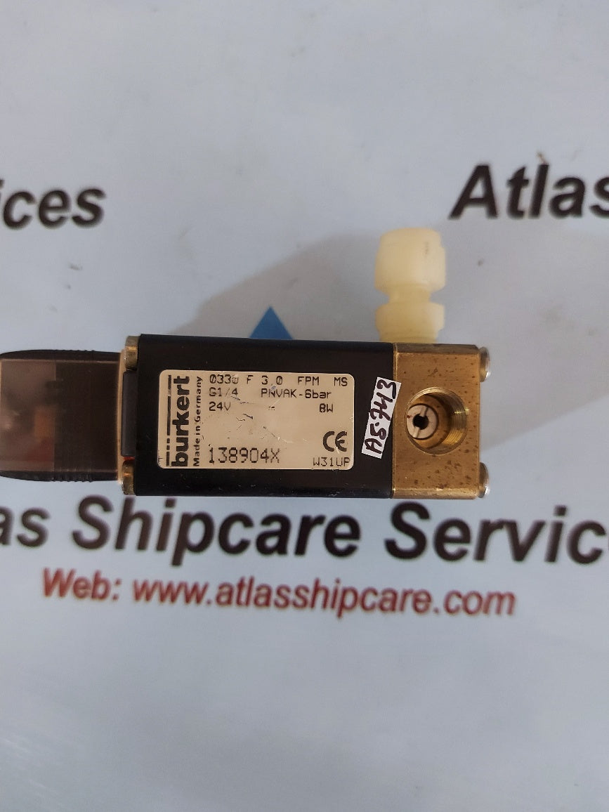 Burkert 0330 F 3,0 FPM MS Solenoid Valve