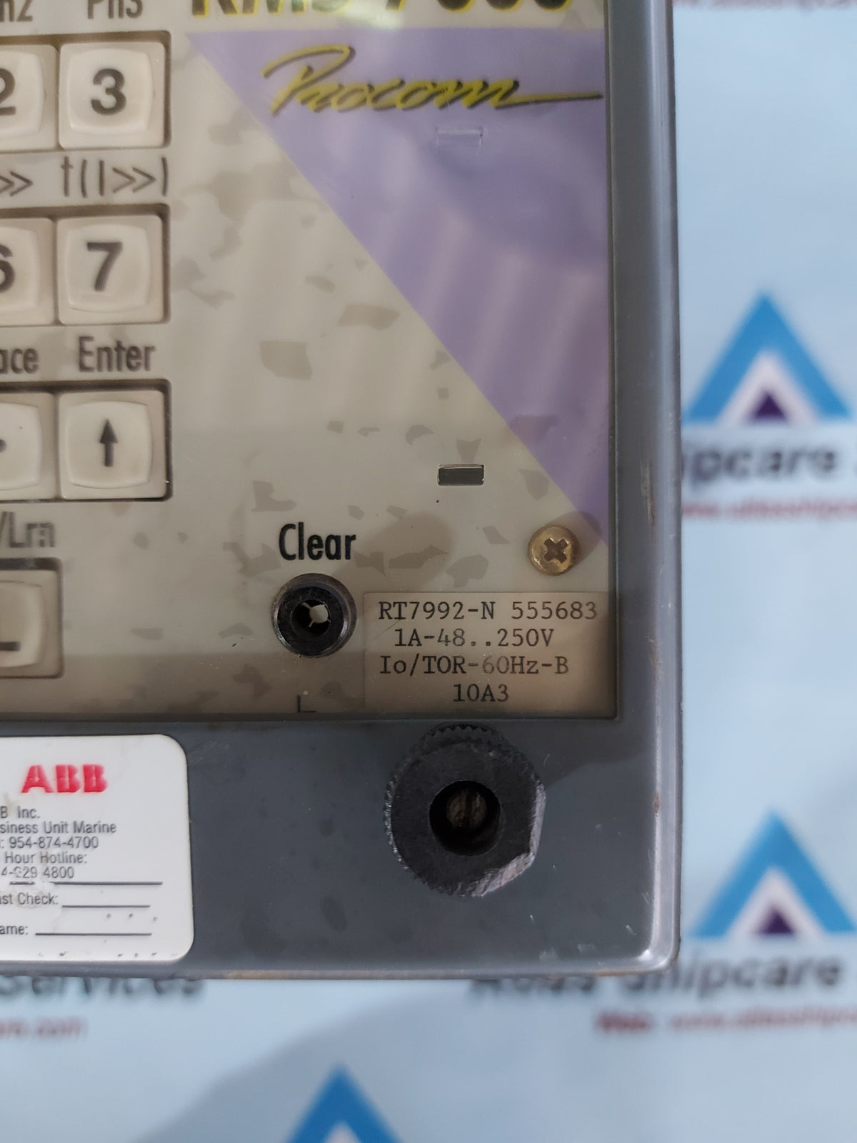 CEE DIGITAL MULTICURVE PHASE AND EARTH OVERCURRENT RELAY RMS 7000