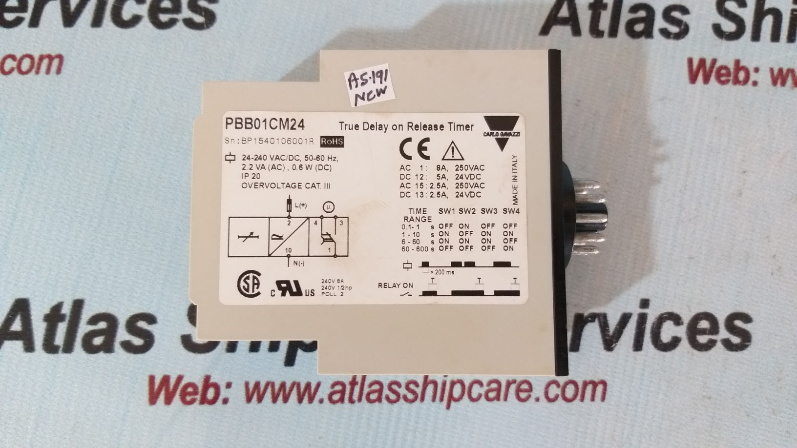 Carlo Gavazzi PBB01CM24 True Delay On Release Timer