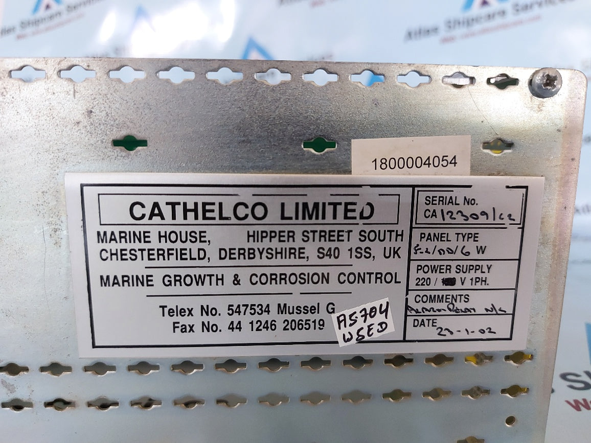 Cathelco Anti-Fauling System Panel 8.2/DD/6 W