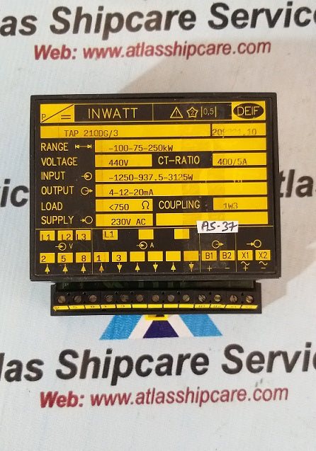 Deif TAP-210DG/3 Inwatt Transducer&nbsp;-100-75-250 kW