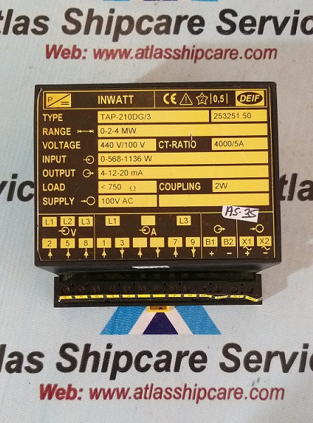 Deif TAP-210DG/3 Inwatt Transducer&nbsp;0-2-4 MW