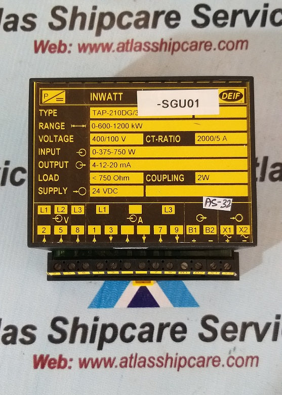 Deif TAP-210DG/3 Inwatt Transducer&nbsp;0-600-1200 kW