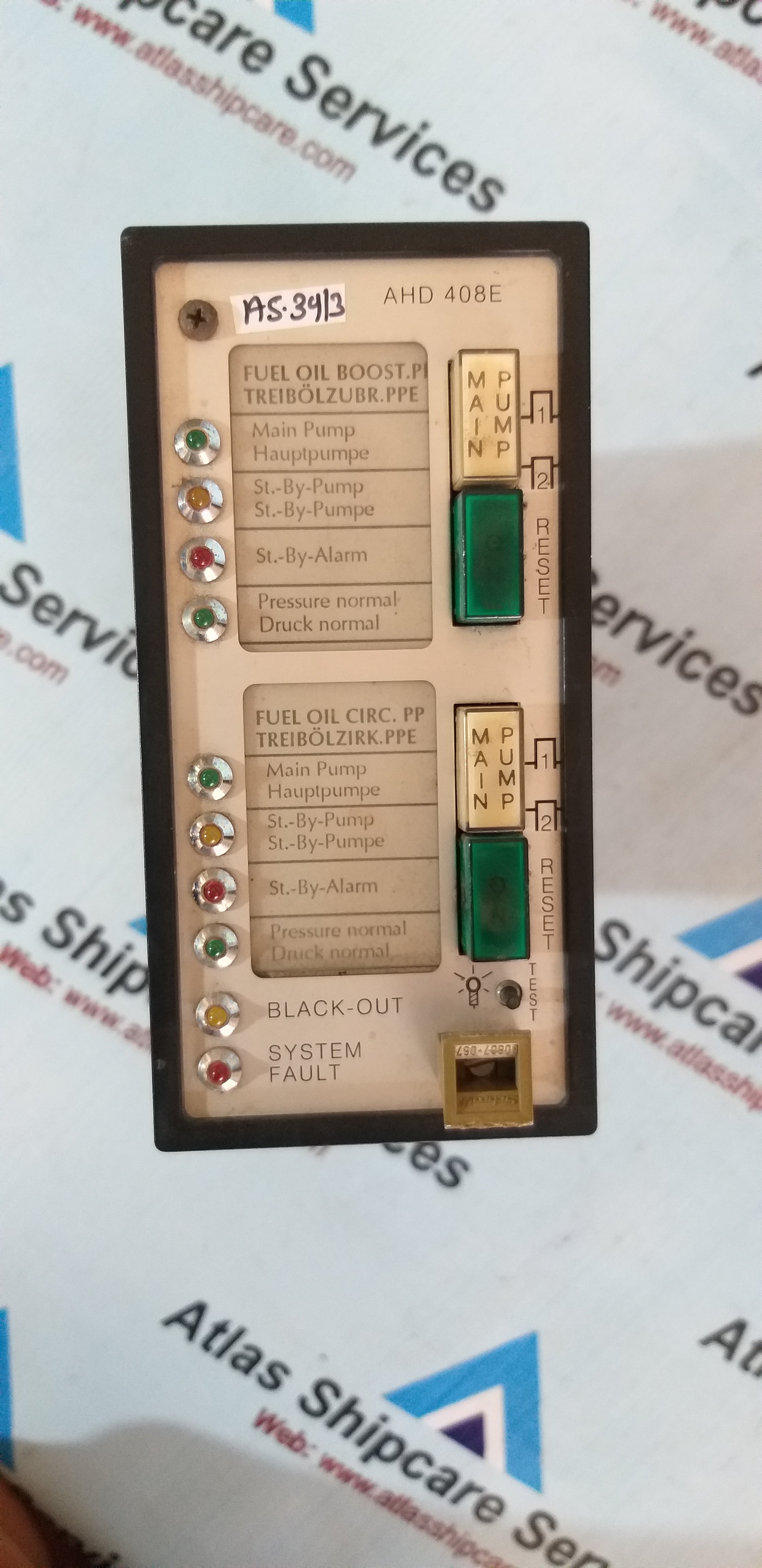 ELNA AHD 408 E Pump And Compressor Control Alarm System