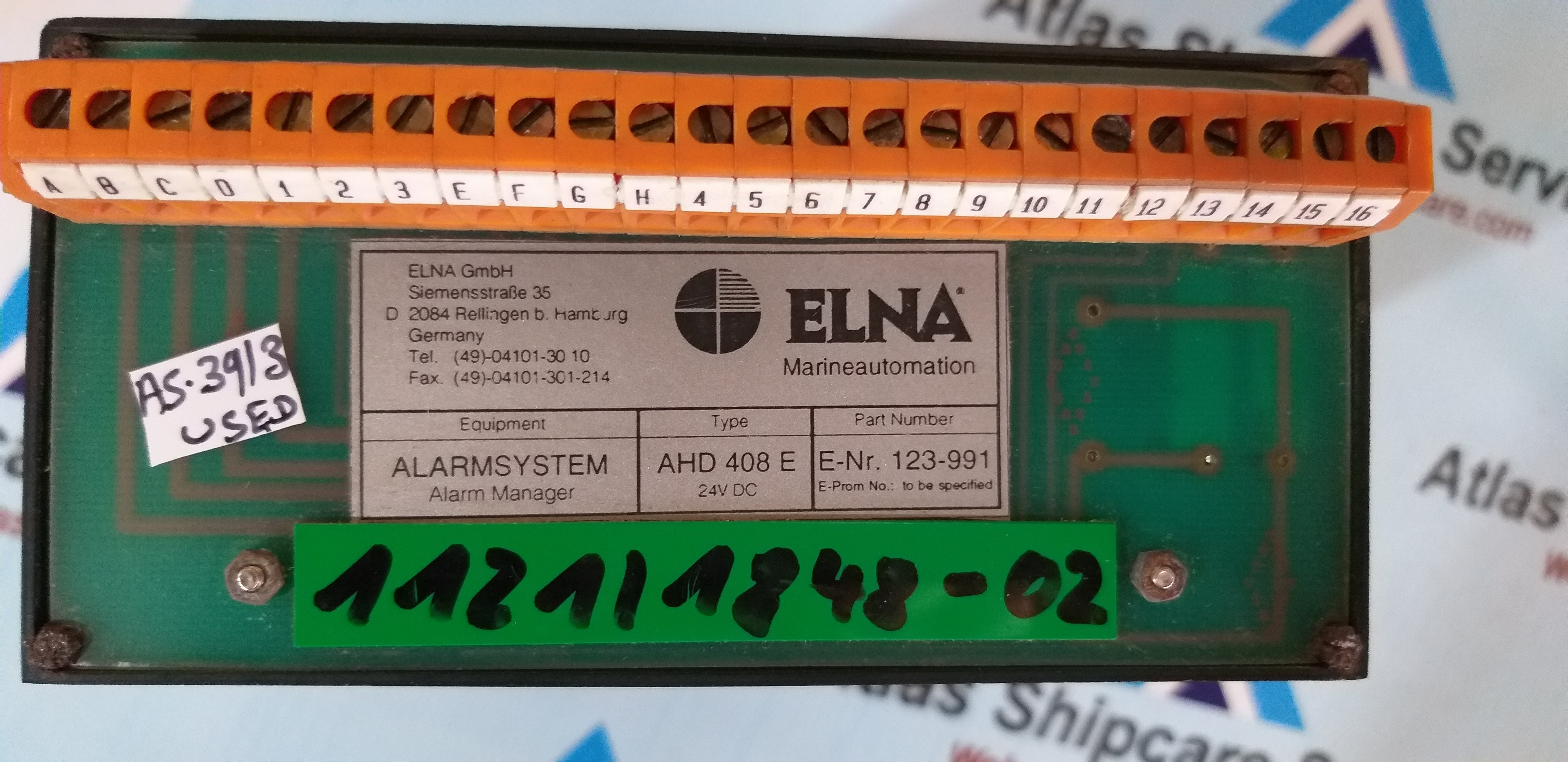 ELNA AHD 408 E Pump And Compressor Control Alarm System