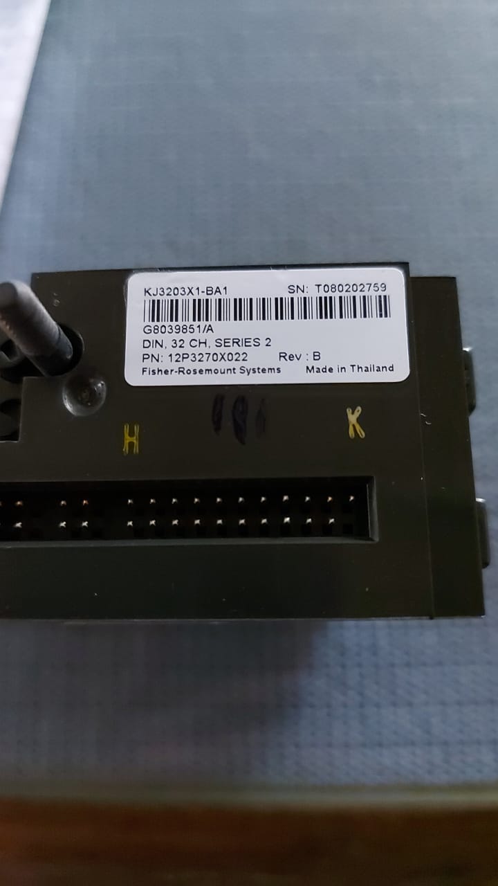 Fisher-Rosemount KJ3203X1-BA1 Din 32 Ch Series 2 Terminal Block