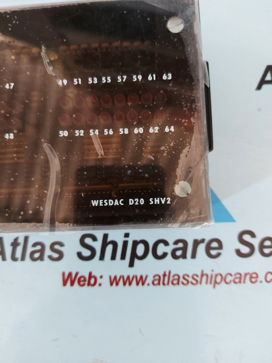 Ge Energy Services WESDAC D20 SHV2 Logic Panel