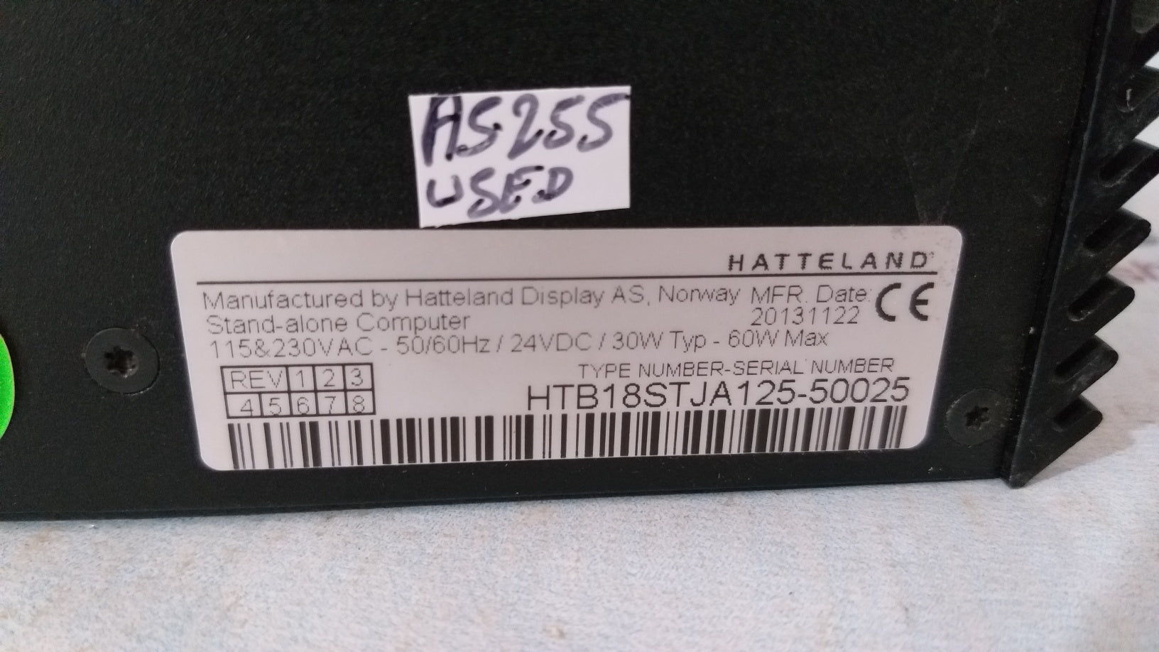 Hatteland Display HTB18STJA125-50025 Stand-Alone Computer