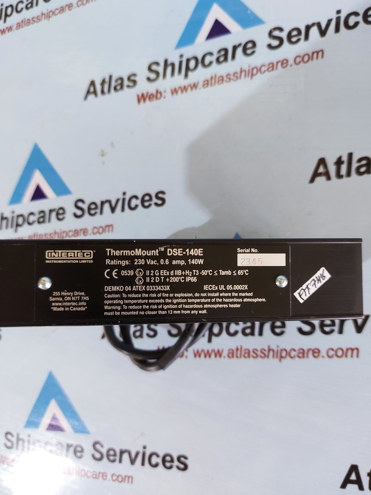 INTERTEC DSE-140E THERMOMOUNT SELF-REGULATING HEATER
