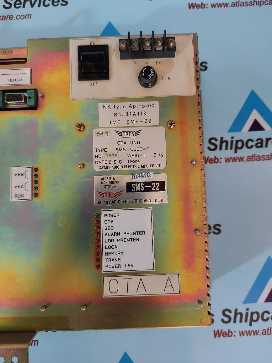 Jrcs SMS-U500-1 CTA Unit SMS-22 Alarm & Monitoring System