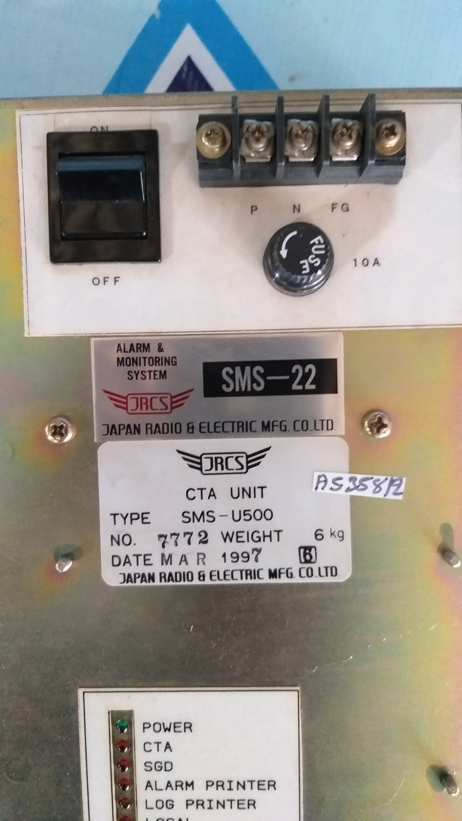 Jrcs SMS-U500 CTA Unit SMS-22 Alarm & Monitoring System