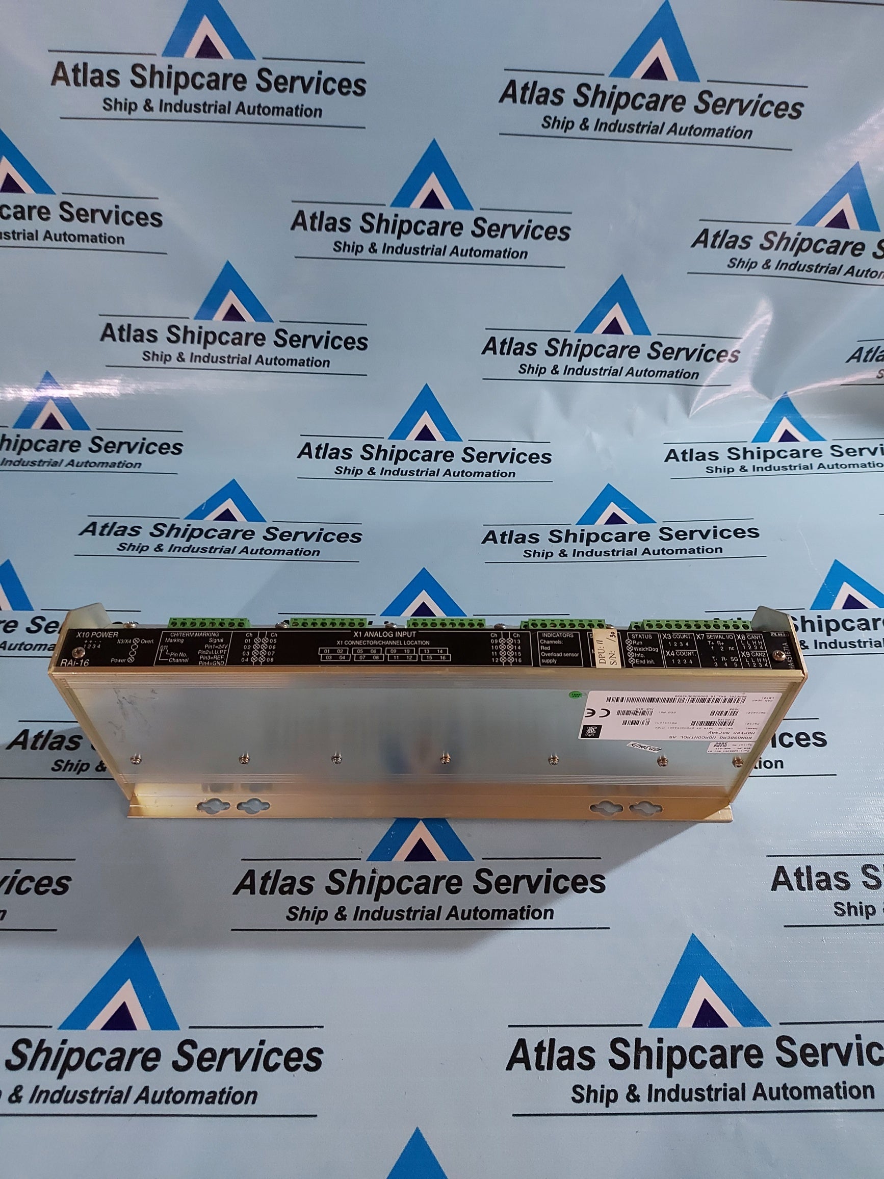 KONGSBERG RAi-16 8100148 REMOTE ANALOG INPUT MODULE REV.D7