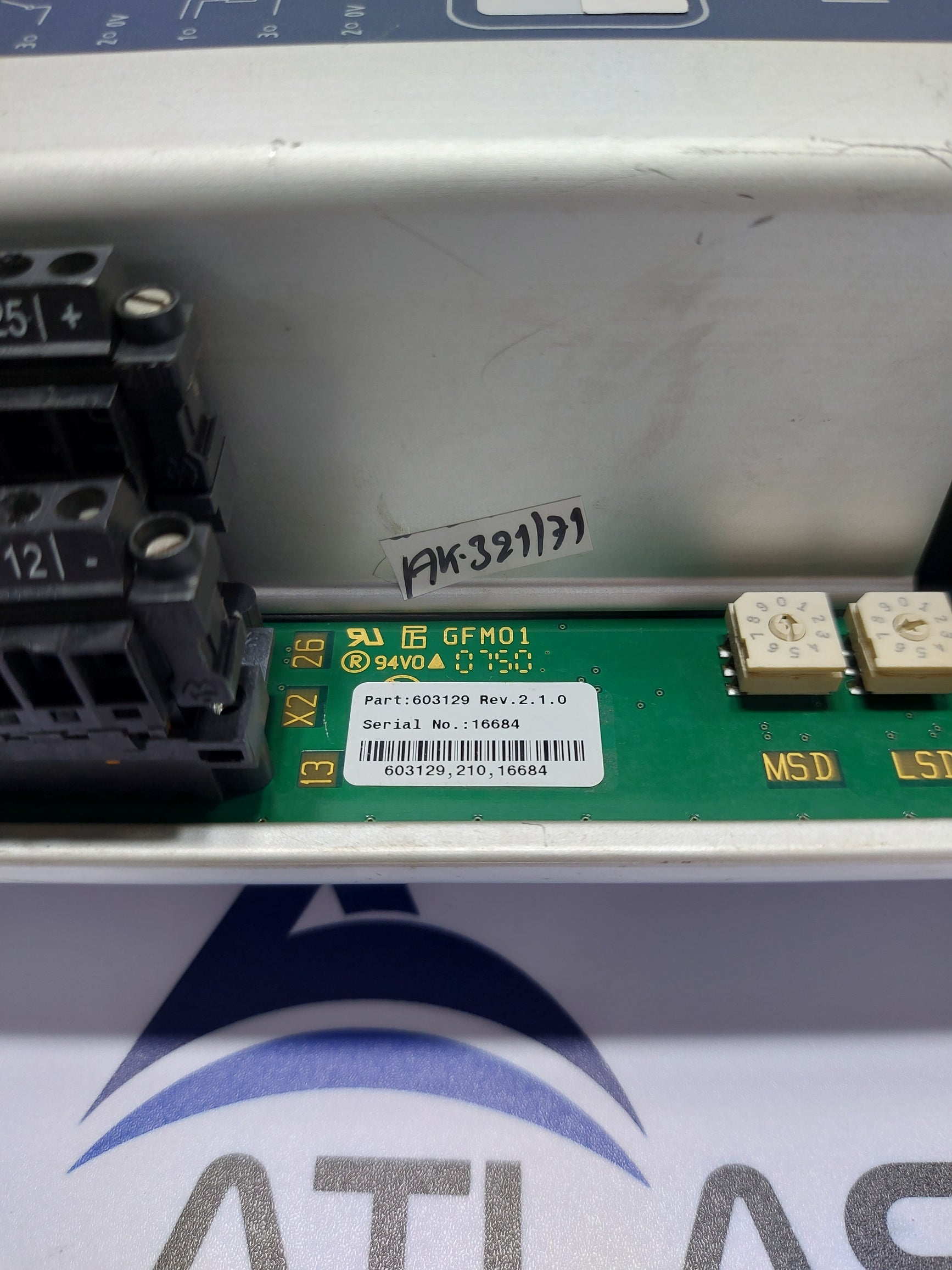 KONGSBERG RMP400 REMOTE CONTROL MULTI-PURPOSE I/O MODULE 603129 REV 2.1.0