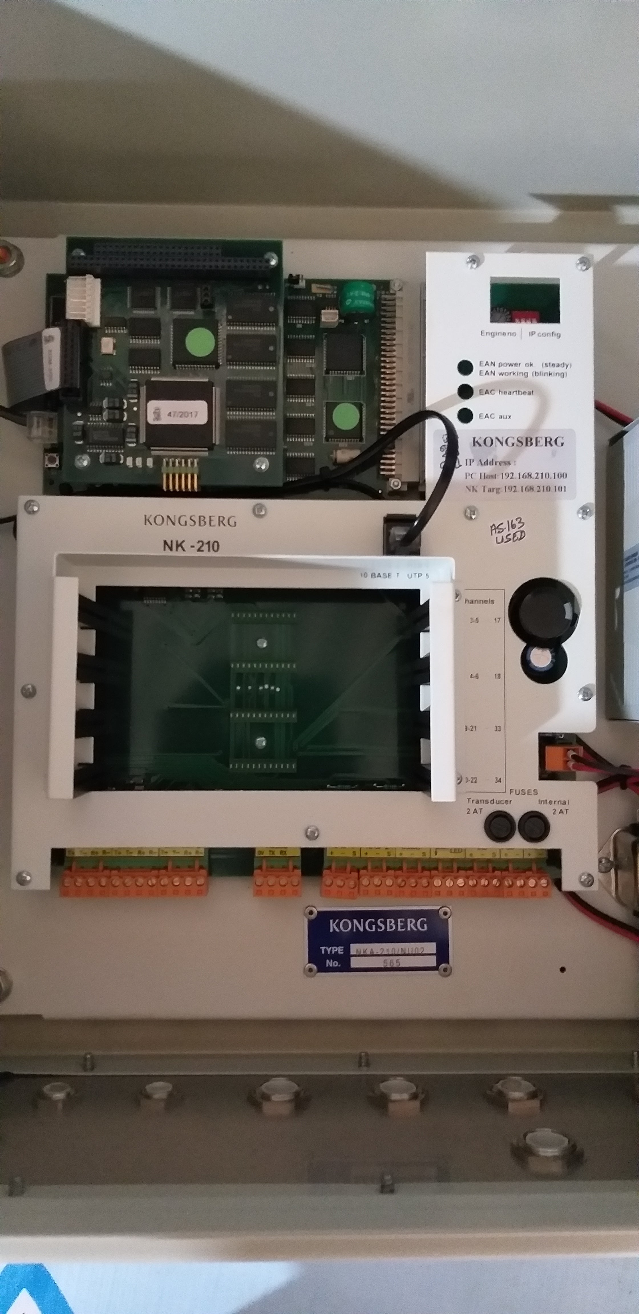 Kongsberg NK-210/NU02 Engine Control And Alarm System