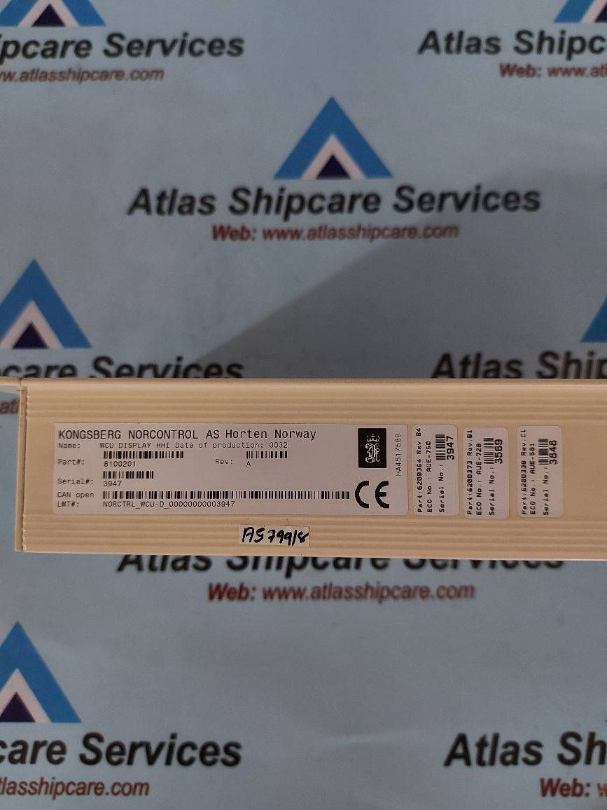 Kongsberg Norcontrol CPHEL-31 Watch Control Unit