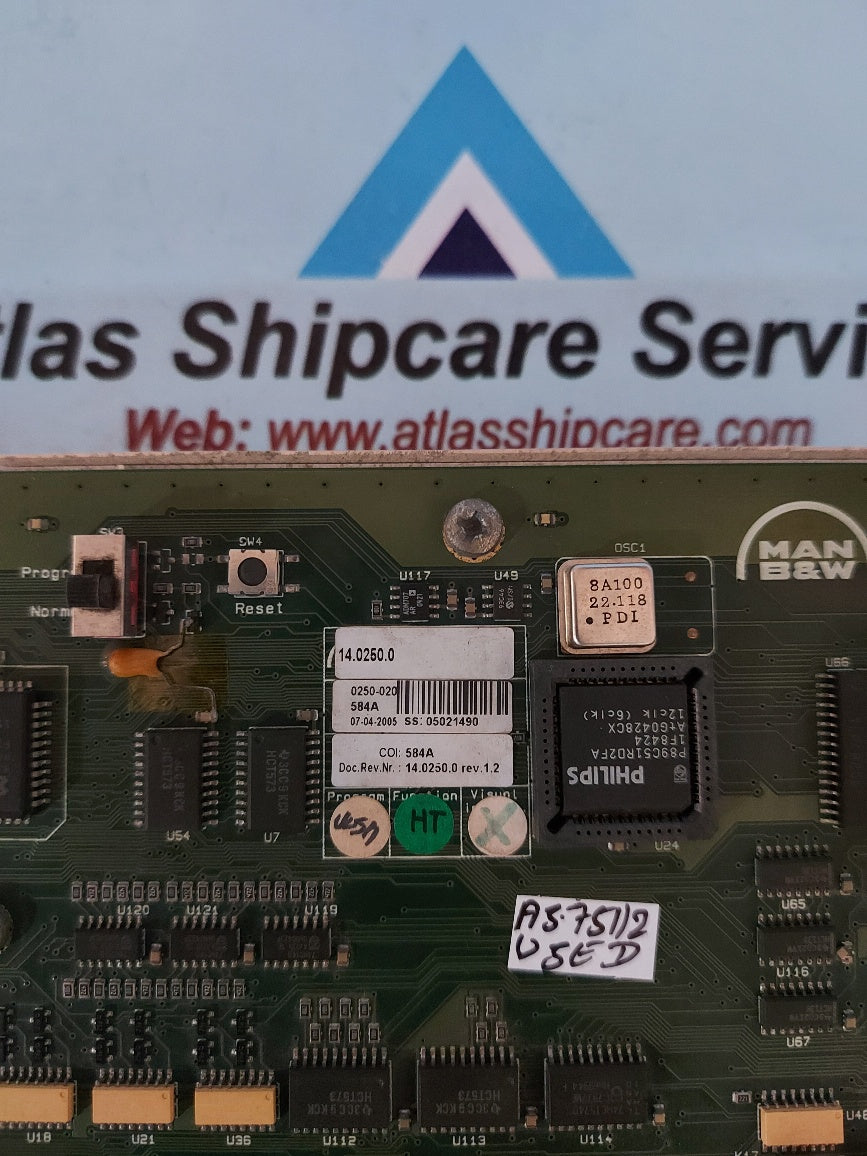 Man B&W 1211636-9 Backup Control Unit Rev.1.2