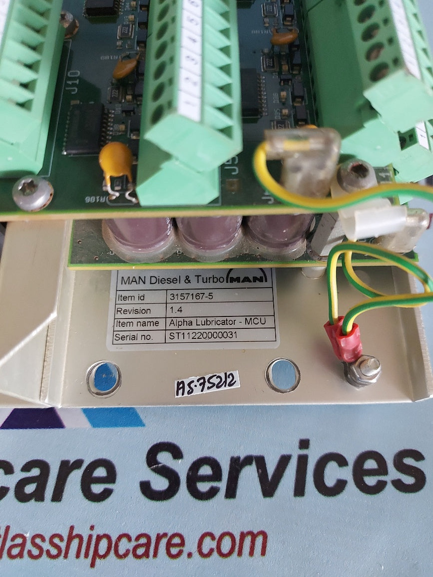 Man Diesel 3157167-5 Alpha Lubricator-MCU Master Control Unit