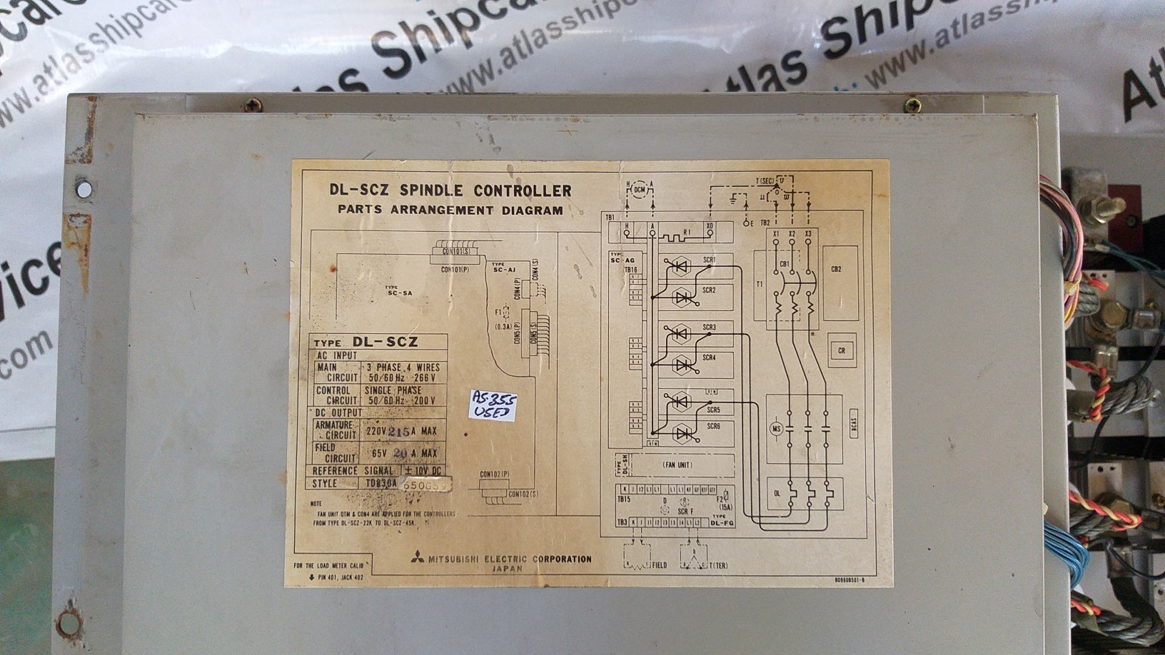 Mitsubishi Electric Diarol DL-SCZ Spindle Controller