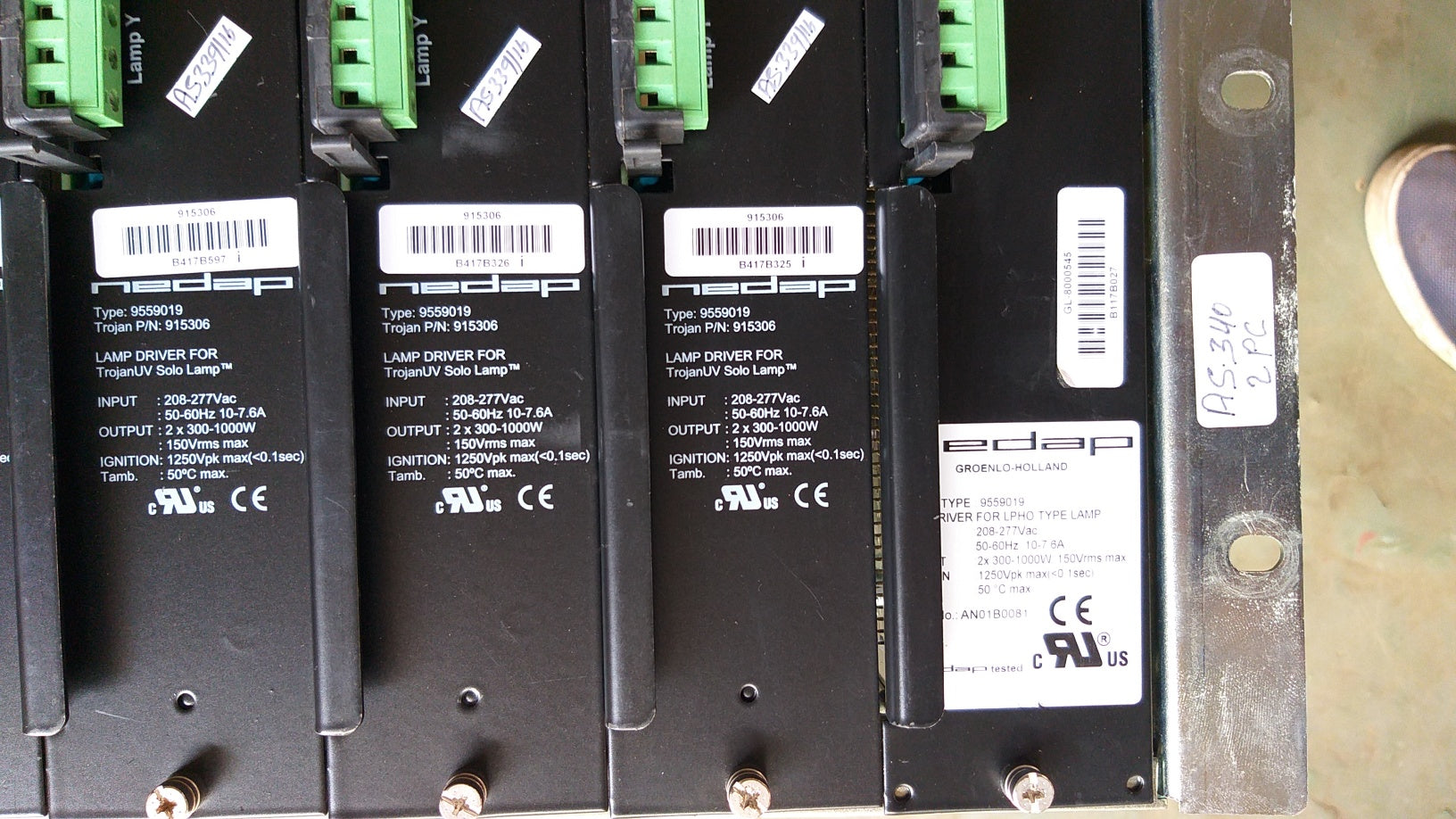 Nedap 9559019 Lamp Driver For TrojanUV Solo Lamp P/N.915306