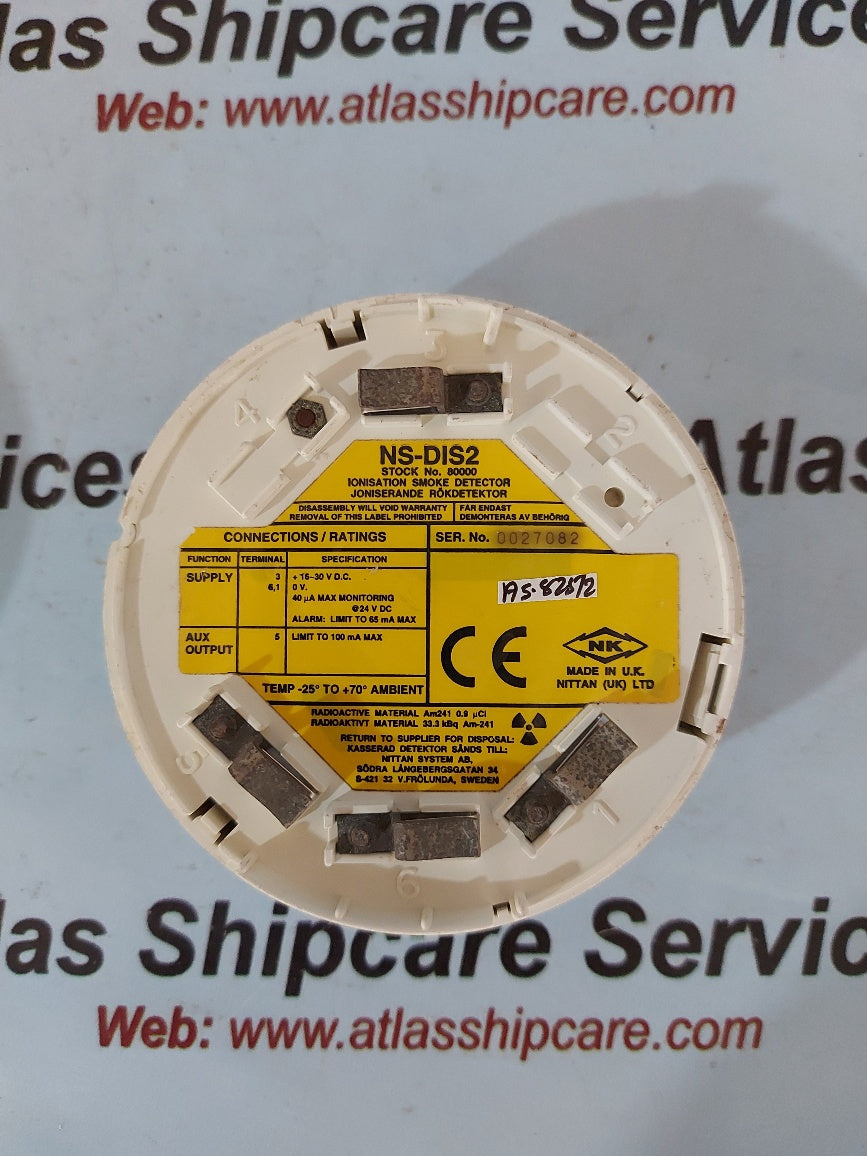 Nittan NS-DIS2 Ionisation Smoke Detector