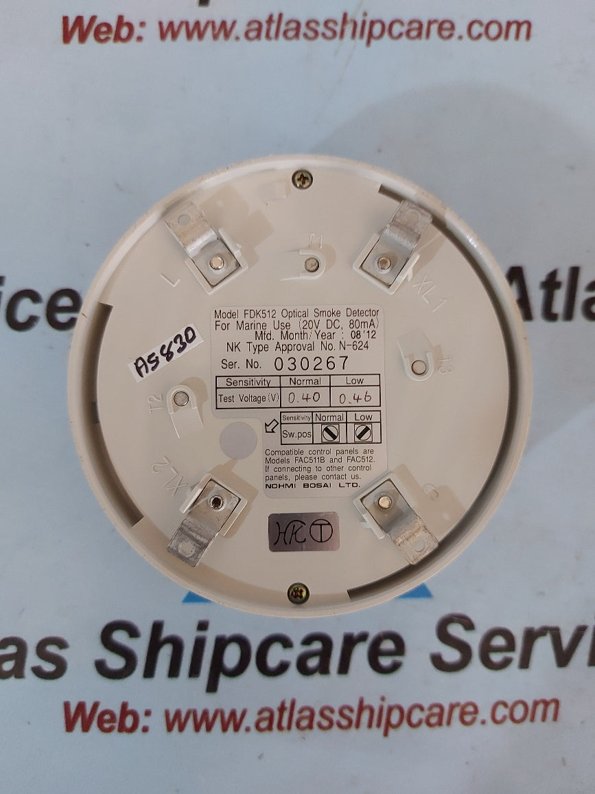Nohmi Bosai FDK512 Optical Smoke Detector