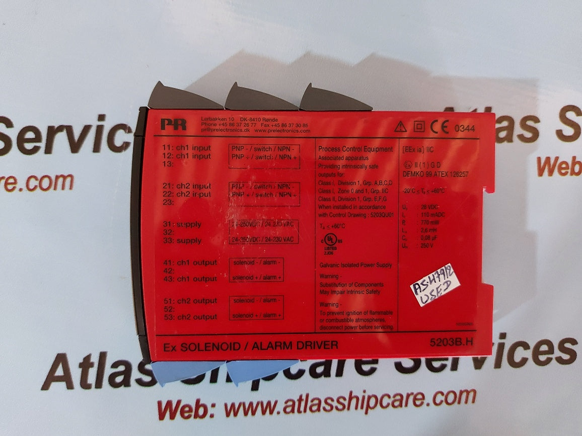 PR Electronics 5203B Ex Solenoid/Alarm Drive&nbsp;