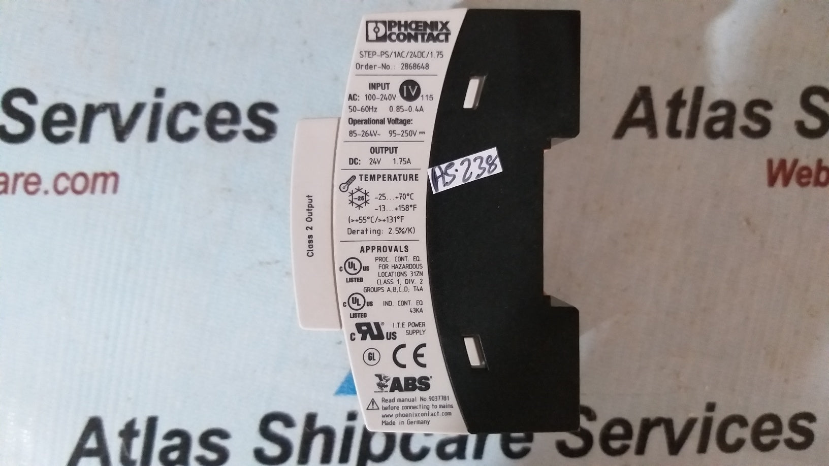 Phoenix Contact STEP-PS/1AC/24VDC/1.75 Power Supply 2868648