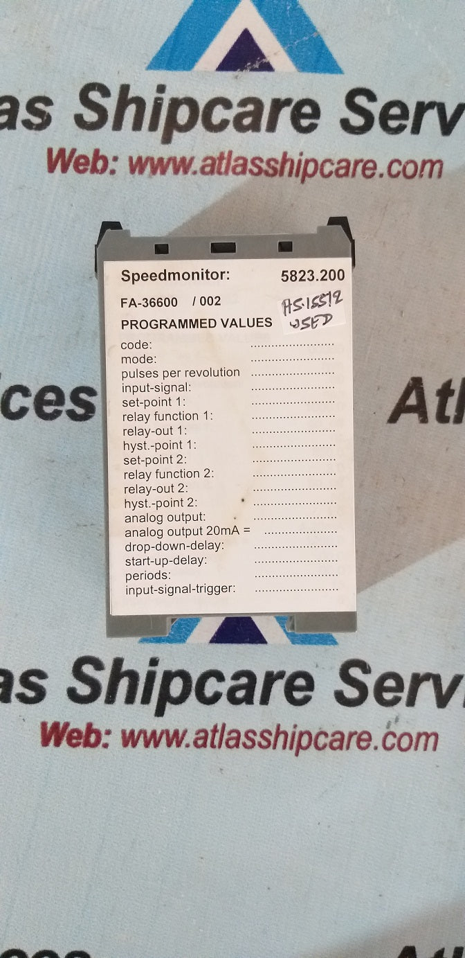 Rheintacho 5823.200 Programmable Speed Monitor
