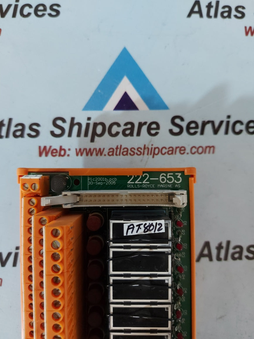 Rolls-Royce 222-653 Plc2001b.Pcb Board