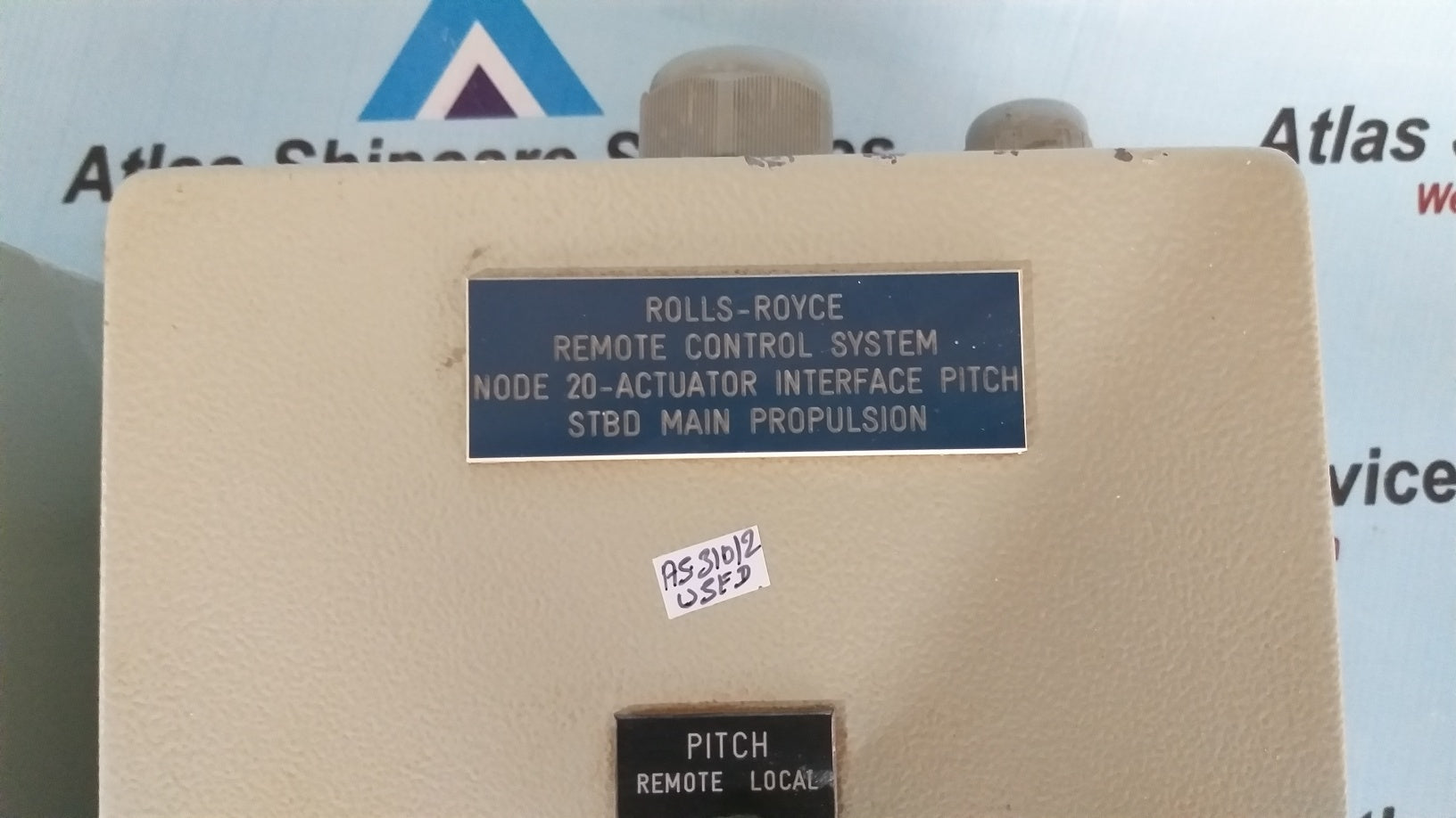 Rolls-Royce Remote Control System Node 20-Actuator Interface Pitch STB ...